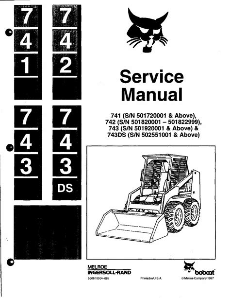 742 bobcat skid steer|742b bobcat service manual free.